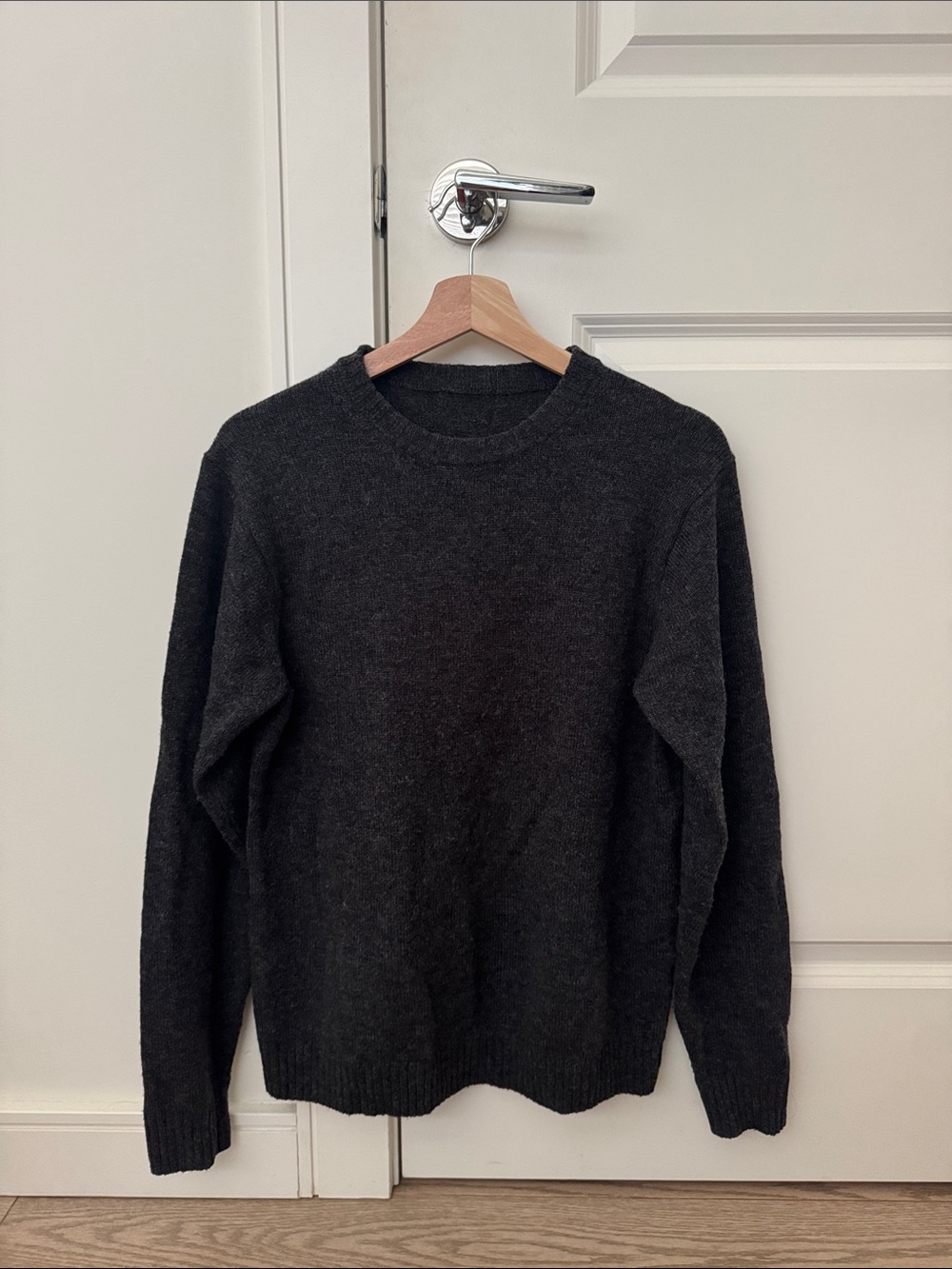 Muji | Dark Charcoal Crewneck Sweater